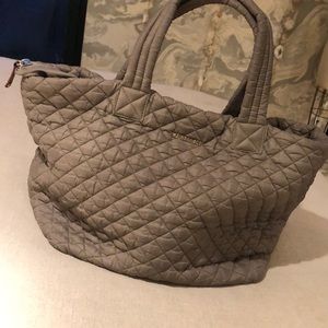 MZ Wallace Gray quilted tote